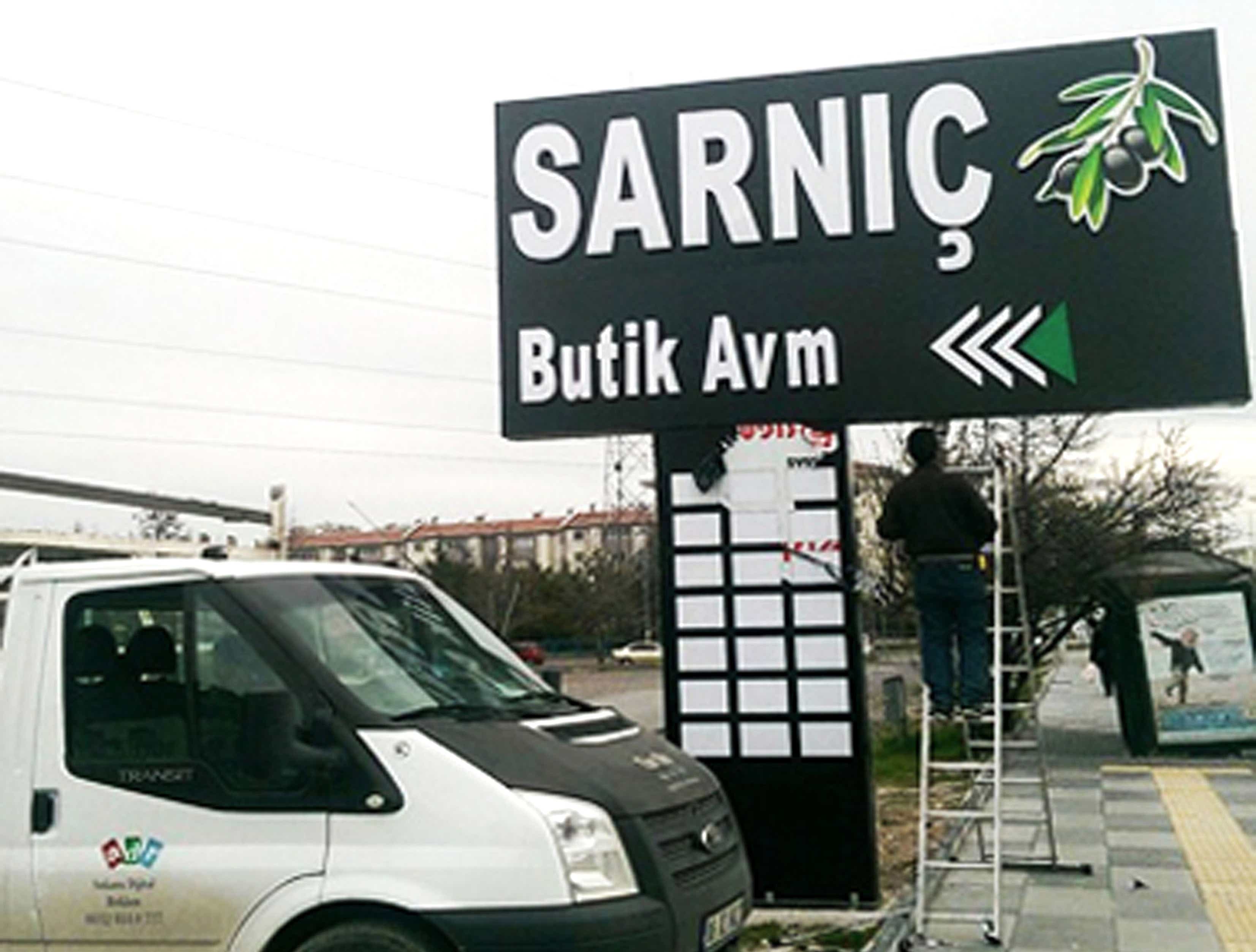 AVM Totem Tabela pleksi kutu harf