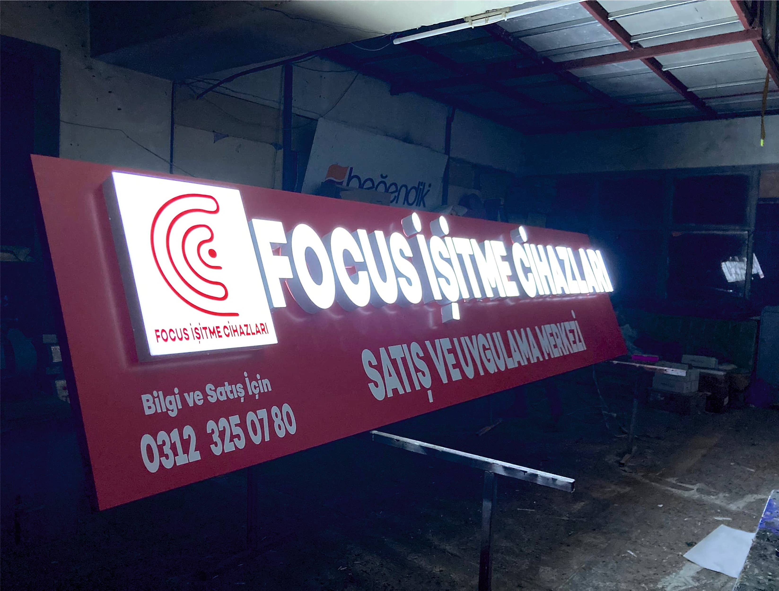 medikal isikli pleksi kutu harf tabela